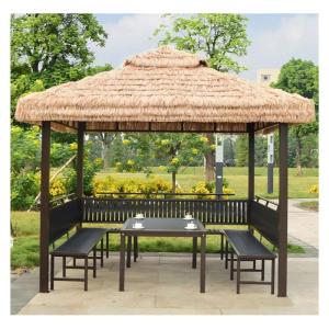 Künstliches Strohdach, Künstliche Palmgras Rolle, Kunststoff PE Strohdach, Künstlicher Palmdach Paneele, Für Bar Garten Terrasse Pavillons Hausdekoration Strandschir Mstrandsch