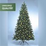 Premium kerstboom 210 cm, helder licht, kunstkerstboom, met 312 leds, nepboom, PE-kerstboom