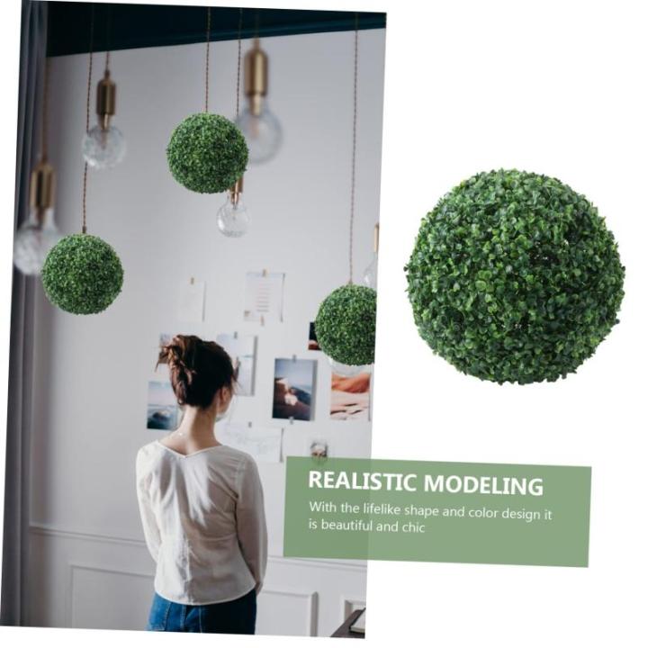 1Stk Grasballdekoration künstliche Buchsbaumkugeln dekorative Bälle aus künstlichem Blattwerk künstliche zimmerpflanzen Künstliche Grasdekoration künstliche Pflanzen kunstpfl