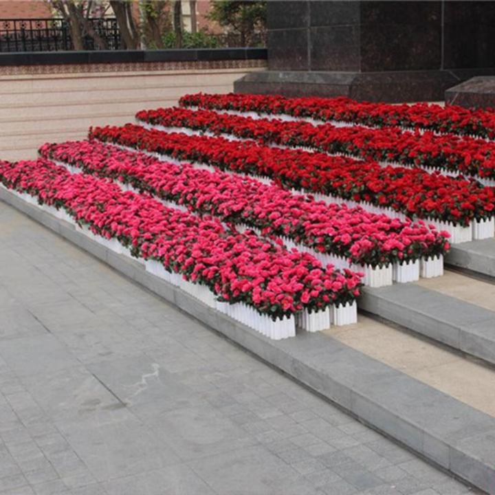 Unechte Blumen 84 Stücke Künstliche Blume Gefälschte Flowers Braut Hochzeit Bouquet für Hausgarten Geburtstag Party Home Wedding Dekor Rot Blühende 0510