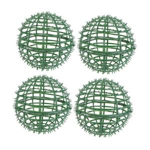 1 Satz Blumenarrangement Hängende Kugelhalterung Kreisrahmen Hochzeitsdeko Hochzeits Dekoration Kunstpflanze Kugelkäfig Aus Buchsbaum Ständer Für Blumenkugeln Plastik Green 4 S
