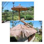 Simulation Thatch Tile Plastic Natural Wild Fake Straw Artificial Fake Thatch Straw Dekoration Bauernhaus Traufe Stroh Pe Flame Retardant Plastic (Farbe: Gelb A,Größe: 2St)