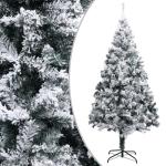 Weihnachtsbaum mit Schnee Künstlicher Weihnachtsbaum mit Ständer PVC Extra großer Weihnachtsbaum Grün 300 x 155 cm