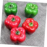 3 Sätze Simulationsmodell Paprika Künstliches Gemüse Foto-Requisite Pfeffer Modell Dekoration Food-Modell-Requisite Gefälschter Gemüsepfeffer Falscher Chili Poly-Drache 5 Stü