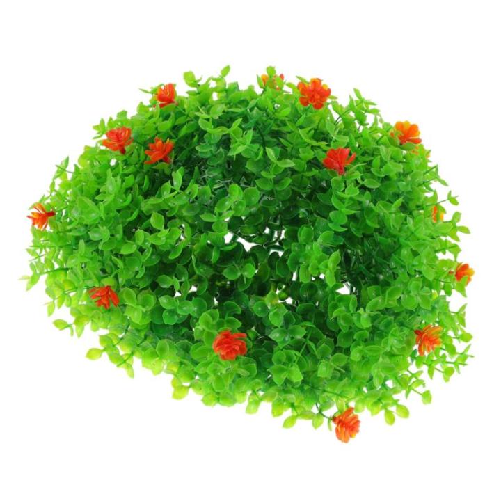 2St Dekorative Grasbälle für den Garten Eucalyptus Decoration Künstliche Pflanzenkugel künstlicher Formschnitt grüne Grasbälle Topiary-Kugeln Heimdekoration Kunstrasenball Pl