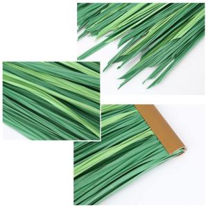 Palmgras-rolle Künstliche 50cmx50cm Gefälschtes Stroh Ziegelstroh Palmgrasrolle Simuliertes Künstliches Strohgras Gras Kunststoff Künstlicher PVC-pavillon Strohdach Dekoration 