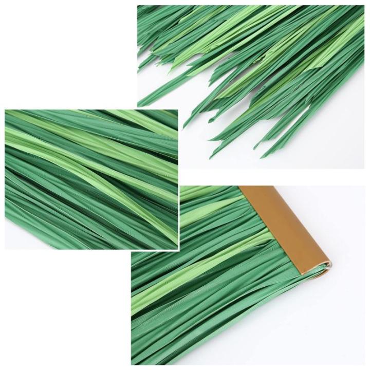 Palmgras-rolle Künstliche 50cmx50cm Gefälschtes Stroh Ziegelstroh Palmgrasrolle Simuliertes Künstliches Strohgras Gras Kunststoff Künstlicher PVC-pavillon Strohdach Dekoration 