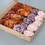 Künstliche Rosen aus PE-Schaum, für den Kopf der Braut, Blumenstrauß für Hochzeit, Party, dekoratives Scrapbooking, DIY, Handblume