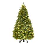 Kunstkerstboom met led-lichtkettingen, kerstboom met verlichting, 210/225/240 cm, groen
