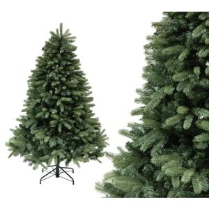 Kerstboom Vermont sparrenhout, 180 cm, natuurgetrouwe dennenboom, kunstsparren met standaard, kerstboom voor Kerstmis