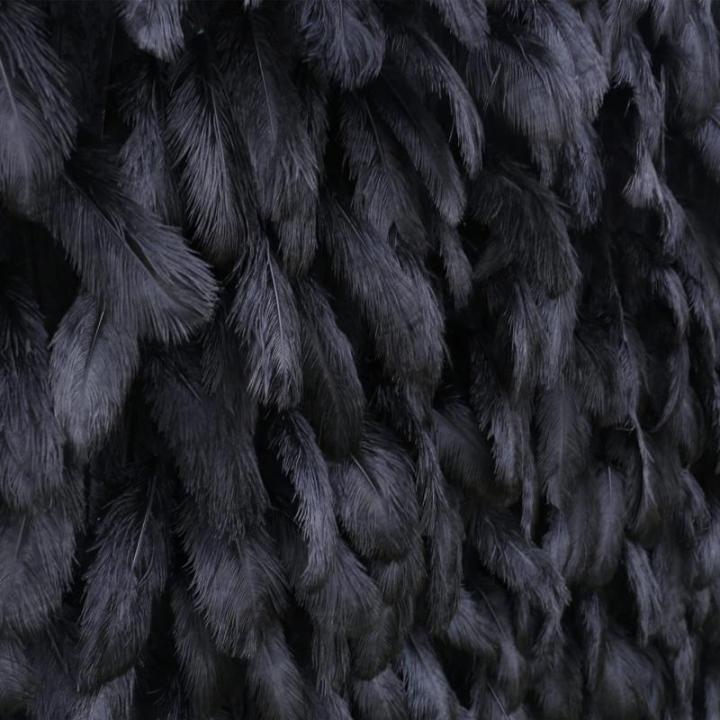 Schwarzer Federstoff Hintergrundsimulation Blumenwand Hintergrundwand, Foto Fotohintergrund Blumenwand Geeignet Für Einkaufszentren, Geschäfte, Innen- Und Außenbereich, Themenpa