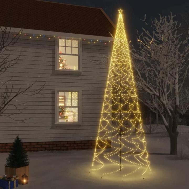 LED-Weihnachtsbaum mit Erdnägeln Tannenbaum Lichterbaum Weihnachtsdeko Beleuchtung Außen Beleuchtet Lichterkette Warmweiß 3000 LEDs 800 cm