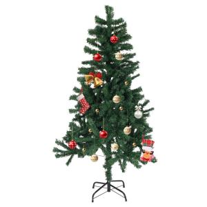 152,4cm Künstlicher Weihnachtsbaum, Künstlicher Grüner Weihnachtsbaum mit Stand, Weihnachtsdekoration, Englische Installationsanweisung