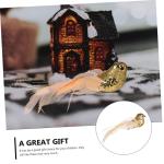 4 Stück Künstlicher Vogel Weihnachtssimulation Vögel Clip Künstliche Vögel Aufsteckvögel Zum Basteln Kardinal Clip Auf Baumschmuck Clip Mit Weihnachtsvögeln Mini Golden Scha