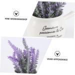 3st Bonsai-Handwerk Simulationsblumentopf Simulation Topfkultur Saftiger Pflanzentopf Landschaftsblumentopf Tischdeko Topf Blumentopf-Ornament Kunstblumen Mit Vase Violett