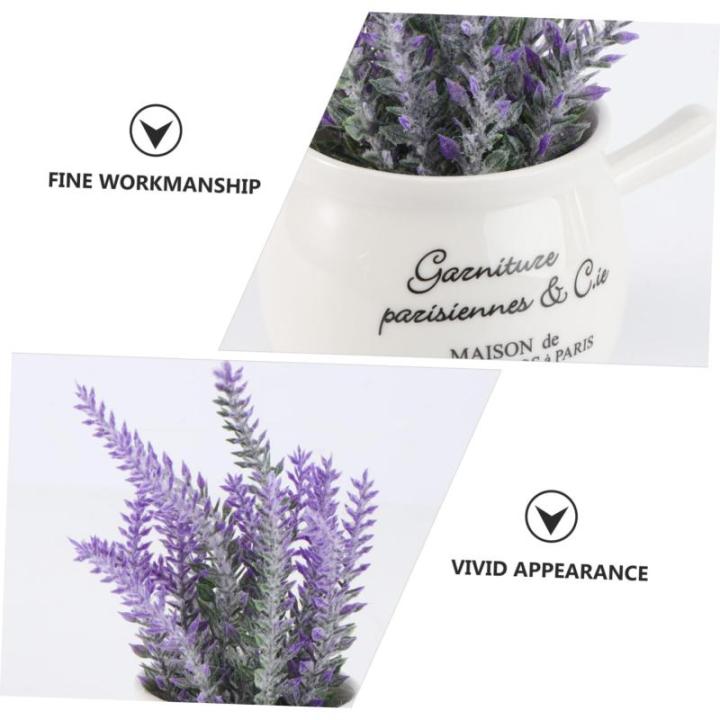 3st Bonsai-Handwerk Simulationsblumentopf Simulation Topfkultur Saftiger Pflanzentopf Landschaftsblumentopf Tischdeko Topf Blumentopf-Ornament Kunstblumen Mit Vase Violett