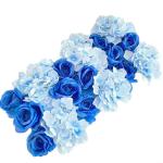 Perfekt für den Innen- und Außenbereich, künstliche Blumen-Wandpaneele zur Dekoration (2#)