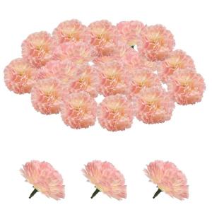 , anjer, 30 stuks, droogbloemen, decoratief, zijdemateriaal, blijven lang mooi, makkelijk in het onderhoud, goed voor feestjes, interieurstijlen of bruiloften (lichtroze)