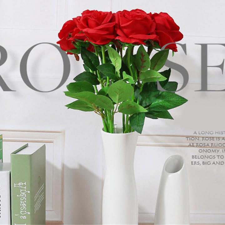 Realistische künstliche Rosensträuße für Küche, Garten, Hochzeit, Tafelaufsatz, Dekoration, 12 Stück