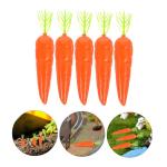 2 Sätze Karotte Gefälschte Gemüserequisiten Miniatur-tierfiguren Künstliches Pflanzendekor Mini-gemüse Mini-plüschtiere Minifiguren Möhren Schaumstoff Styropor 25 Stück * 2