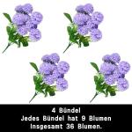 Kunstbloemen, 36 stuks, grote hortensia, boeket voor bruiloft, bruid, kantoor, thuis, feest, kantoor, arrangement, decoratie, 0503