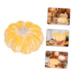 Pompoen 3 Stuks Pompoen Decoratie Miniatuurfiguren Mini Hars Figuren Standbeelddecoratie Scene Layout Pompoen Decoratie Verlichte Keramische Pompoen Herfst Tuin Decoratie Kunstmati