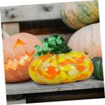 4 Stück Kürbishandwerk Kürbis-Requisite Tisch-kürbis-Figur Herbsternte Kürbisdekor Thanksgiving-kürbis-Dekorationen Kürbis Im Herbst Kürbis Ernten Szenenlayout Glas
