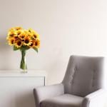 28 kunstzonnebloemen zonnebloemen enkele steel kunstmatige zonnebloem voor bruiloft boeket tafelopzetstukken decoratie 1302