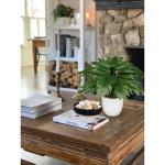 Kunstplant klein, 28 cm philodendron plant kunstplant met pot, als een echte nepplant voor badkamer, woonkamer, slaapkamer, tafeldecoratie