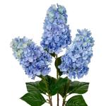 3 stuks nepbloemen hortensia lichtblauw 73,9 cm hoge kunstmatige hortensia bloemen, zijden bloemen lange steel voor bloemstuk thuis boerderij kantoor hotel decoratie