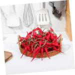 40 STK Chili-Pfeffer-Modelldekoration Mini Paprika Chiltepin-Pfeffer Obstdekor wandverkleidung Wand polsterung rote Paprika Pflanzen Wand-Chili-Anhänger Bauernpfefferdekor Schaum