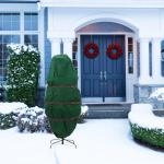Aufrechte Weihnachtsbaum-Aufbewahrungstasche, Behälter, dekorative Weihnachtsbaum-Abdeckung mit Reißverschluss für den Innenbereich, Weihnachtsbaum, M