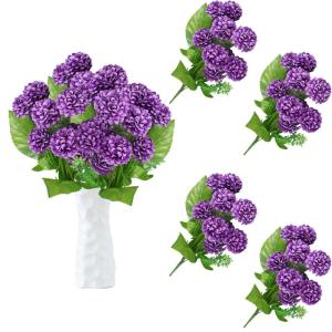 Boeket van kunstbloemen, hortensia, kunstbloemen, als echt voor bruidsboeketten, huis, kantoor, hotel, feestdecoratie, middenstuk, bloemstukken, bloemstukken