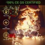 Decoratieve Lichtsnoer 200 LED 25m Lichtslinger binnen en buiten Warm wit 8 verlichtingsmodi Variabele intensiteit met EU-stekker IP44 Waterdicht voor feest, feest, bruiloft, Kerst