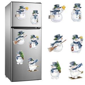 Magnetischer Weihnachtsbaum als Kühlschrankdekoration, weihnachtlicher Magnetaufkleber, Weihnachtsmagnete für Kühlschrank, für Metalltür von Kühlschrank und Garage (07#)