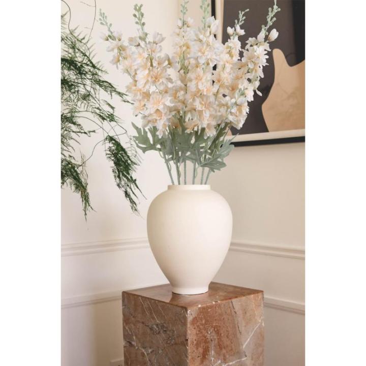 Roze Delphinium , 6 stuks 33,5 inch kunstmatige ridderspoor bloem, nepbloemen zijden bloemen met stengels echte look, nepbloemen Flores Artificiales para Decoracion (roze)
