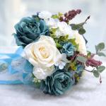 Europäischer künstlicher Rosenblumenstrauß, Simulation koreanischer Hochzeitsstrauß für Valentinstag, Hochzeit, Brautfotografie