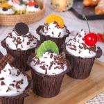 Fake Kuchen künstliche Kuchen 6 Stücke Realistische Gefälschte Kuchen Künstliche Kuchen Simulation Cupcake Modell Fotografie Prop Realistisches Essen
