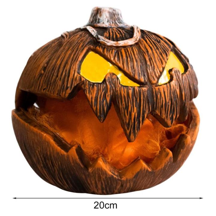 Halloween Kürbis Dekoration mit Sound Latex Schaum Lifting Design Kürbis Ornament Langlebig Ornament für Festliche Dekoration Mit Licht