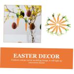 2 Sätze Karotten-Ornament Easter Decoration Ozdoby Wielkanocne Karotten Anhänger Mini-ostermöhren Karotten-dekor Festival-dekor Osterdekoration Zum Aufhängen Schaum 12 Stück *