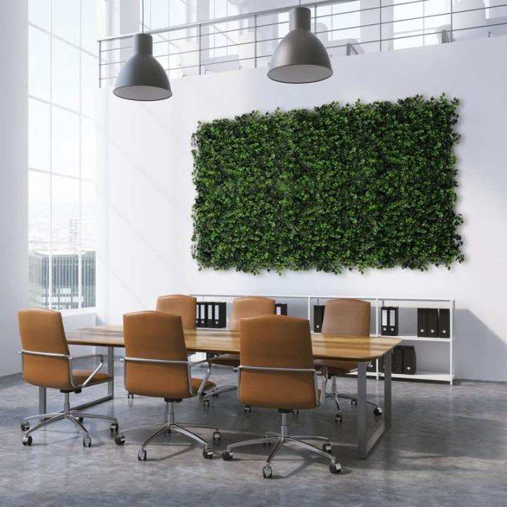 Plantenwand, , wandplanten, 50 x 50 cm, decoratie voor muur/balkon/tuin, boxwood