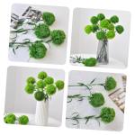 2St Grünpflanzen pflücken Kunstpflanzen Künstliche Topiary-Kugelpflanze Formschnittkugel für den Garten zimmerpflanzen Zweige für Vase künstliche grüne Blätter Weich-PVC Gr