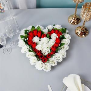 Künstliche Blumensträuße, künstliches Rosenarrangement für Hochzeit, Tafelaufsatz, Valentinstag, Dekoration, Foto-Requisiten
