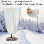 Miaoyak 4 Packungen Pflanzenabdeckungen Frostschutz Wintergarten Frosttuch Decken Warme Jacke Taschen mit Kordelzug Design für Outdoor