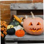200 STK Kürbis Dekoration Gefälschte Schaumkürbisse Halloween Orangefarbenes Dekor Herbstdekorationen Als Partygeschenk Thanksgiving-kürbis-Dekoration Kürbis-Verzierungen Pu-k
