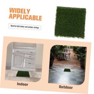 Kunstrasen-fußmatte, Outdoor-/indoor-teppich, Grüner Rasen, Für Mehrzweck-hauseingangsbereich, Schaber-fußmatte, Hundematten, Balkon-dekoration