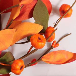 3 stuks kunstherfstbloemen herfstbladeren pompoen kunstplanten herfst binnen buiten boeket herfstdecoratie voor herfst oogst Thanksgiving Halloween
