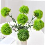 2St kunstpflanze kunstplflanze falsche grüne Stiele Büro künstliche Pflanzen zimmerpflanzen Künstliche Pflanzen für den Innenbereich, hoch Zweige für Vase Weich-PVC Light Gre