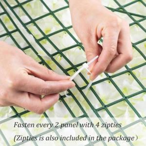 Künstliche Blumen-paneele, Für Outdoor-Indoor-hochzeitshintergrund-wanddekoration, Leicht (13,8 X 13,8 Zoll)(Color:25pcs)