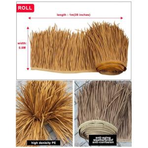 Tiki Strohrolle Künstliche Mexikanische Palmenstrohrollen Wiederverwendbare Tiki-Bar Duck Boat Jalousien Palapa Strohdach (Color : Straw Yellow, Size : 0.5x2m/1.6x6.5ft)